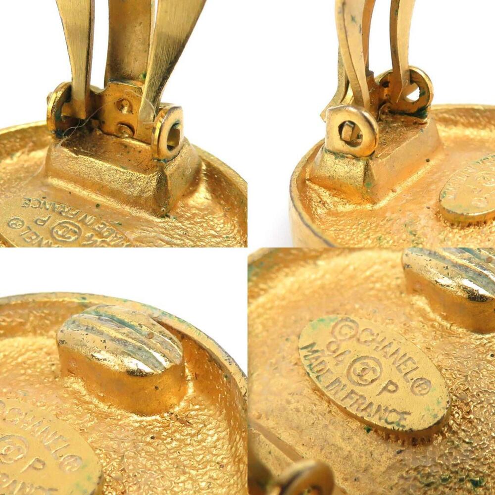 Chanel Cc Logo Clip-On Earrings Gold- #210022C44B - Picture 5 of 5
